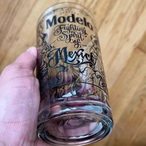 Limited Edition Modelo Beer Pint Glass by Mister Cartoon